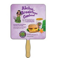 Square Sandwiched Hand Fan (2 Side/ Four Color Process Imprint)